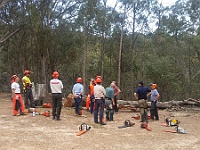 04-Participants get ready to cut some wood